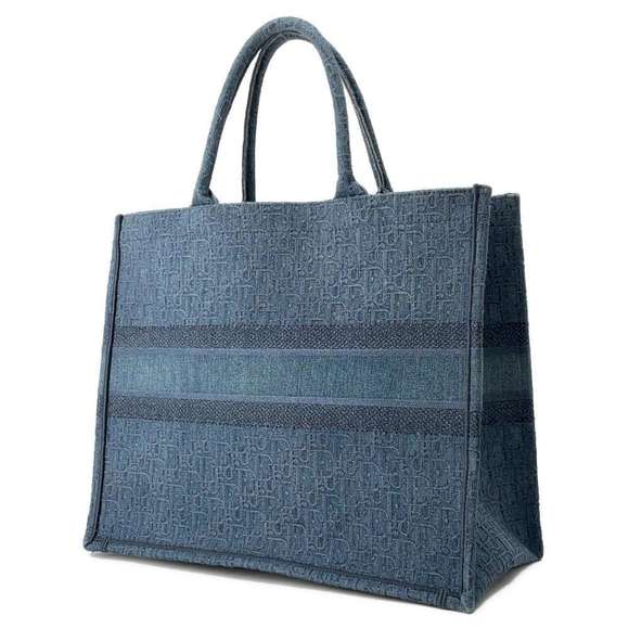 Dior Bag Book  Denim Christian Tote Large - Picture 1 of 14